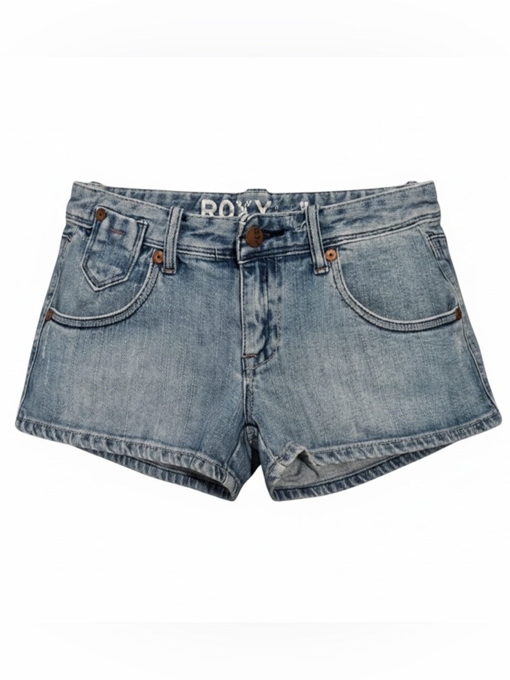Roxy Light Blue Denim Low Rise Shorts